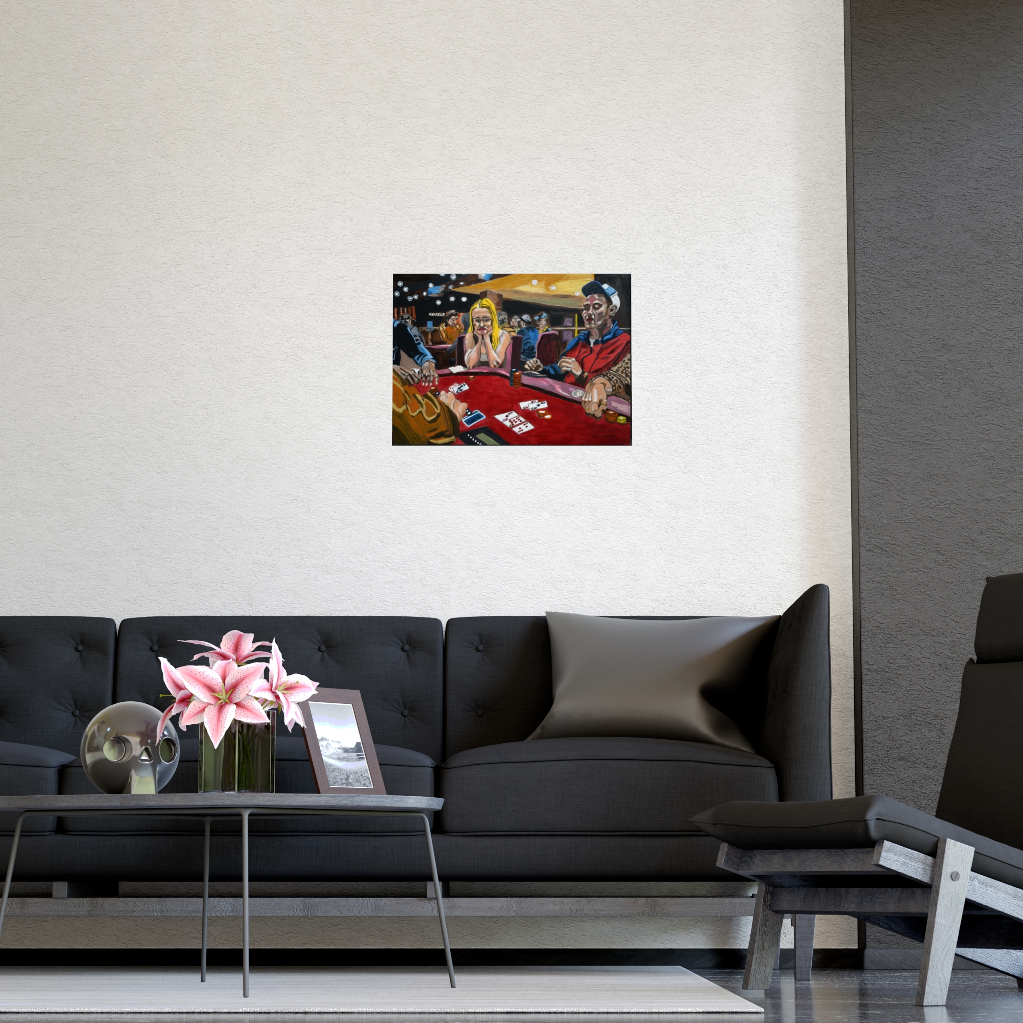 Casino Poker Night Matte Poster — Retro Gambling Art (Originally painted on canvas) - Image 8