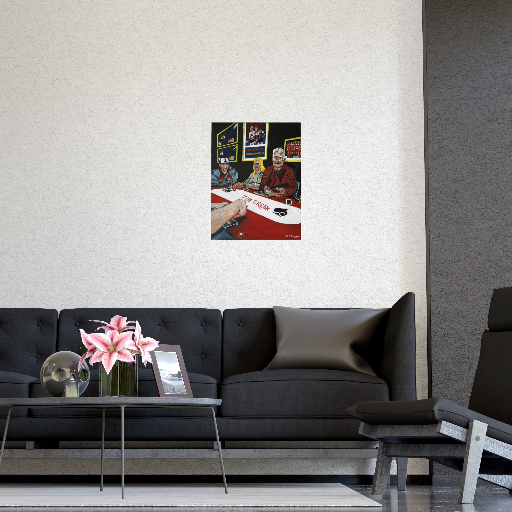 Poker Night Matte Art Poster — "The Creek" Vertical Print - Image 5
