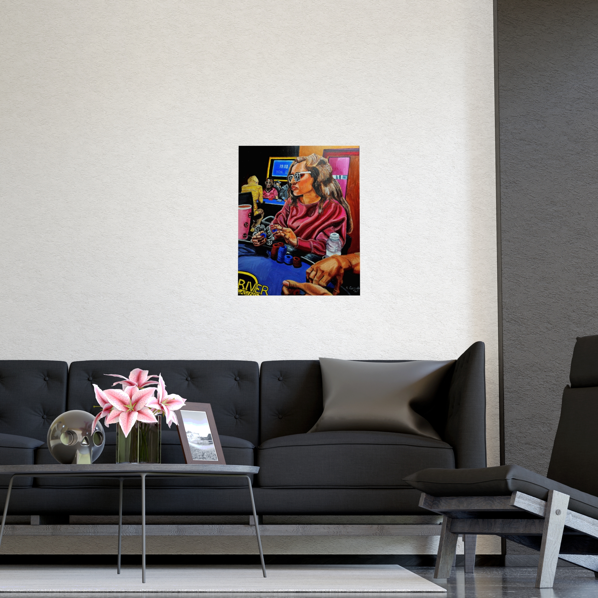 Poker Night Woman — Matte Art Poster (Stanley Grandon) - Image 6