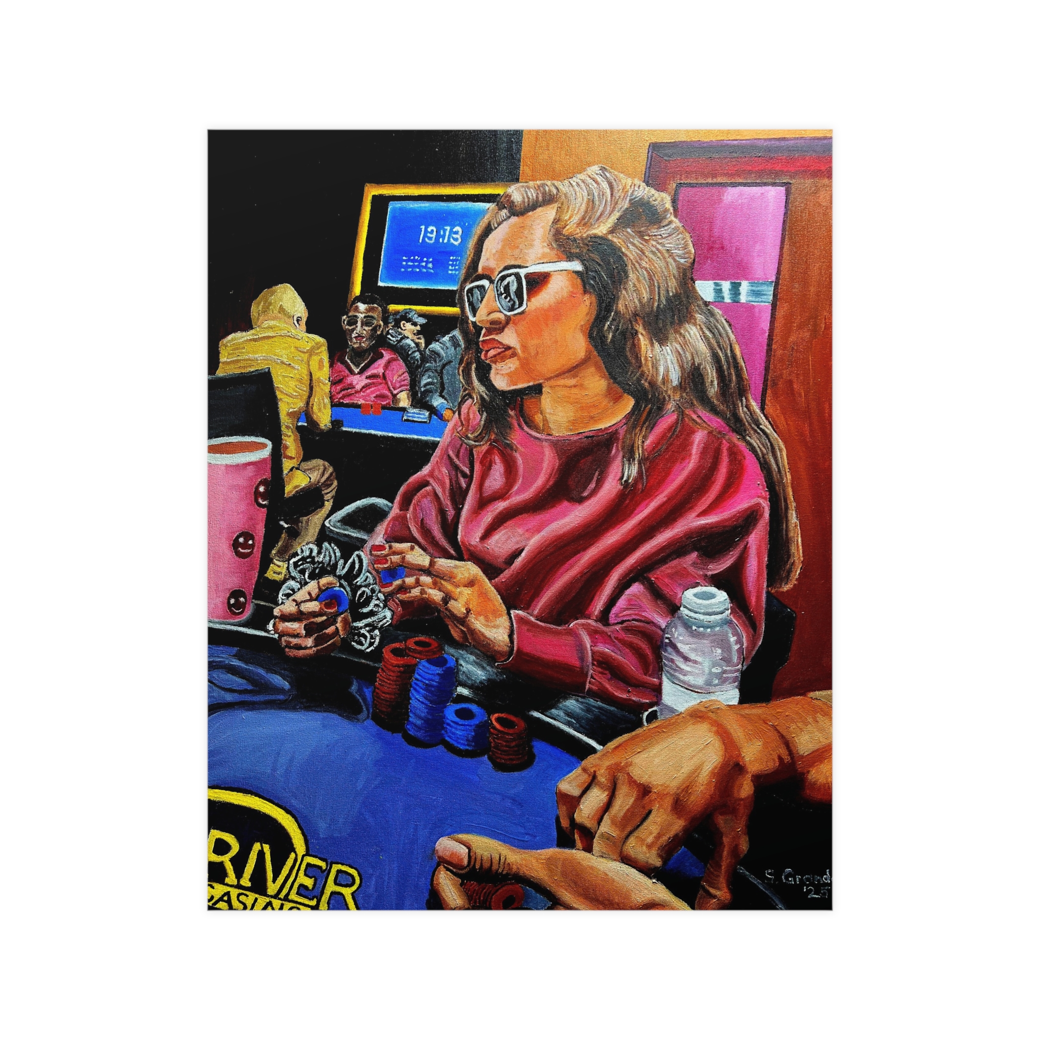 Poker Night Woman — Matte Art Poster (Stanley Grandon) - Image 4