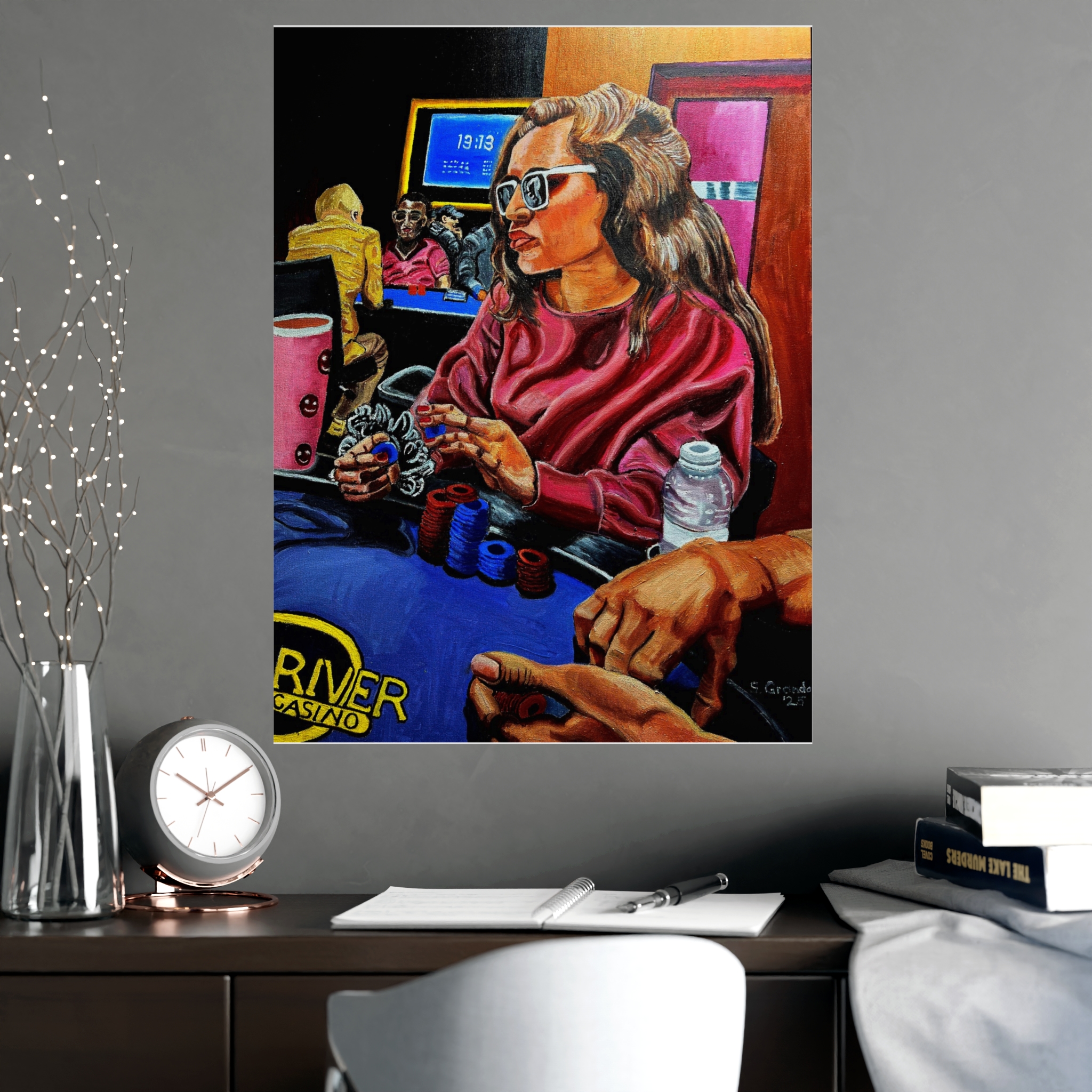 Poker Night Woman — Matte Art Poster (Stanley Grandon) - Image 8