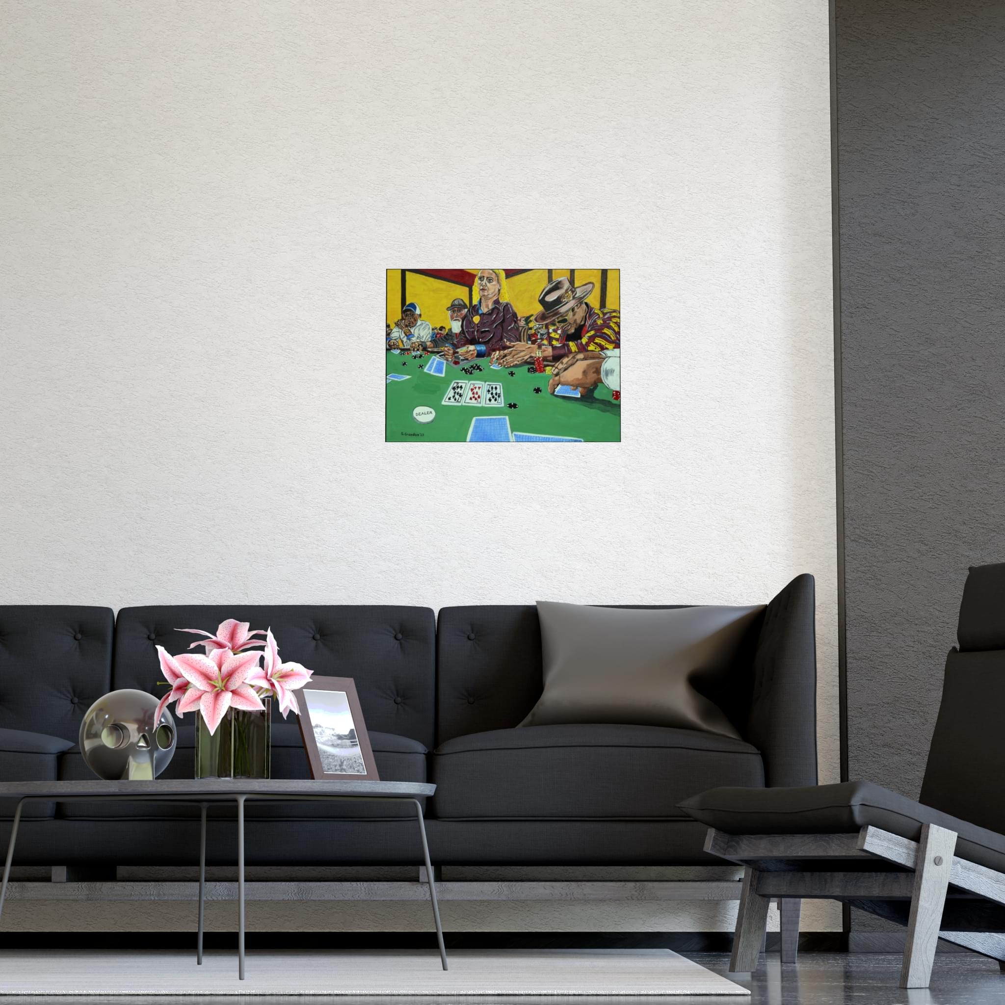 Poker Night Matte Poster — Casino Table Art Print (Vertical & Horizontal) - Image 5