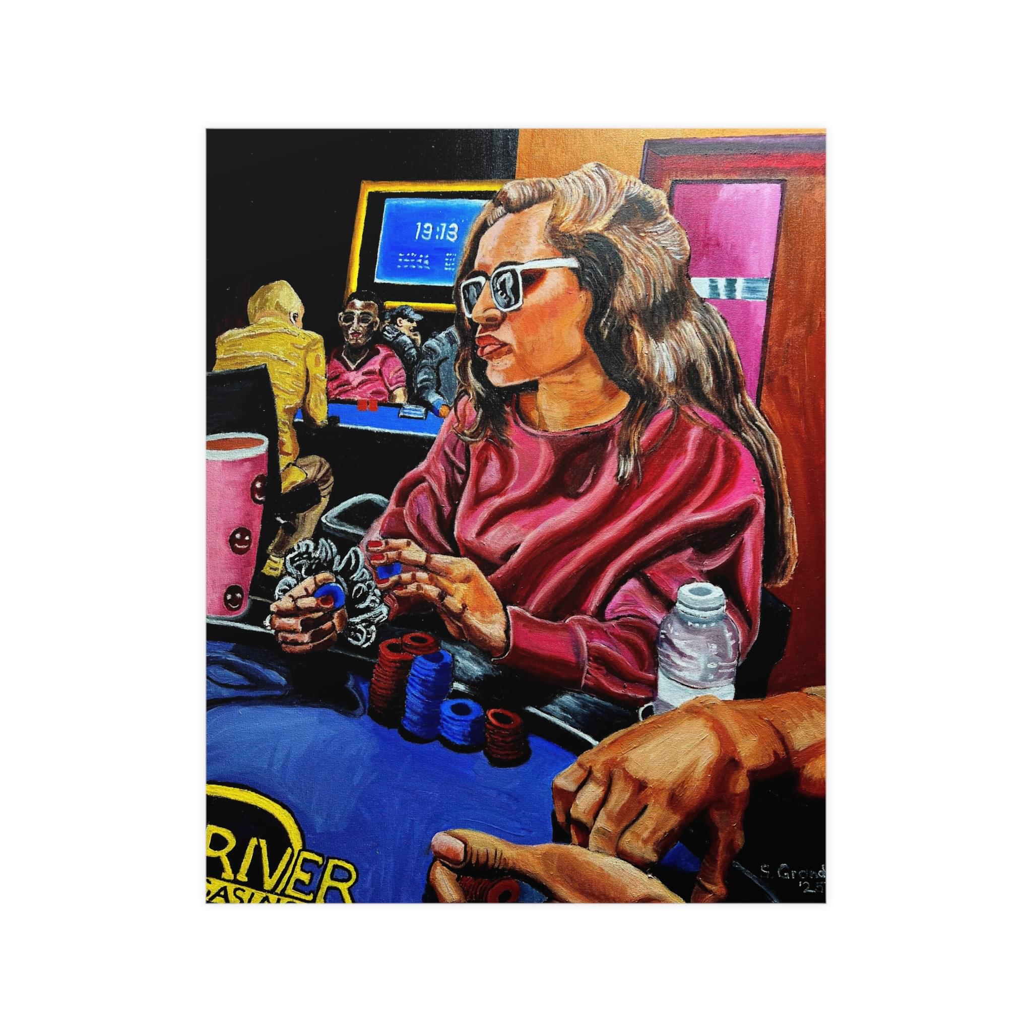 Poker Night Woman — Matte Art Poster (Stanley Grandon) - Image 4
