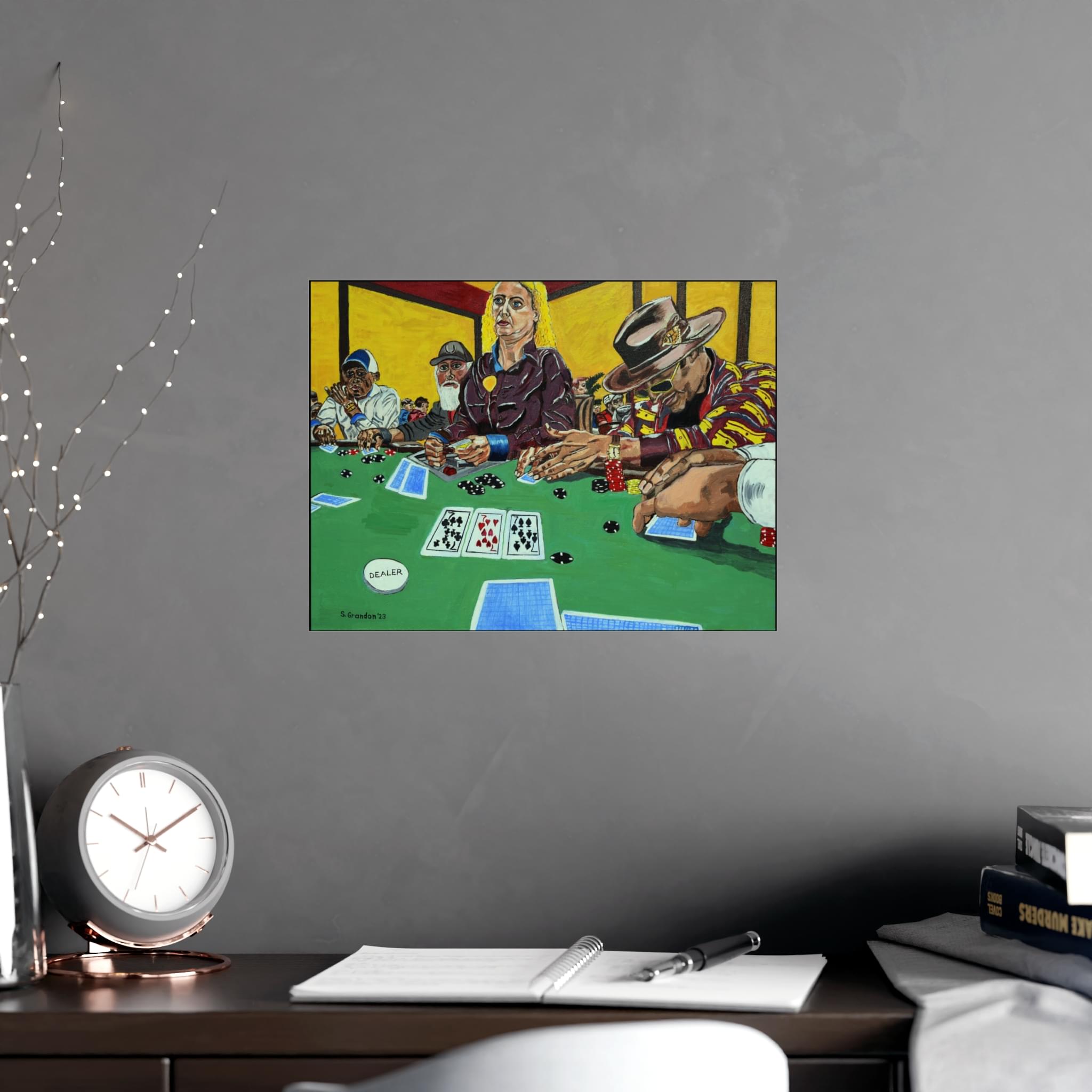 Poker Night Matte Poster — Casino Table Art Print (Vertical & Horizontal) - Image 6