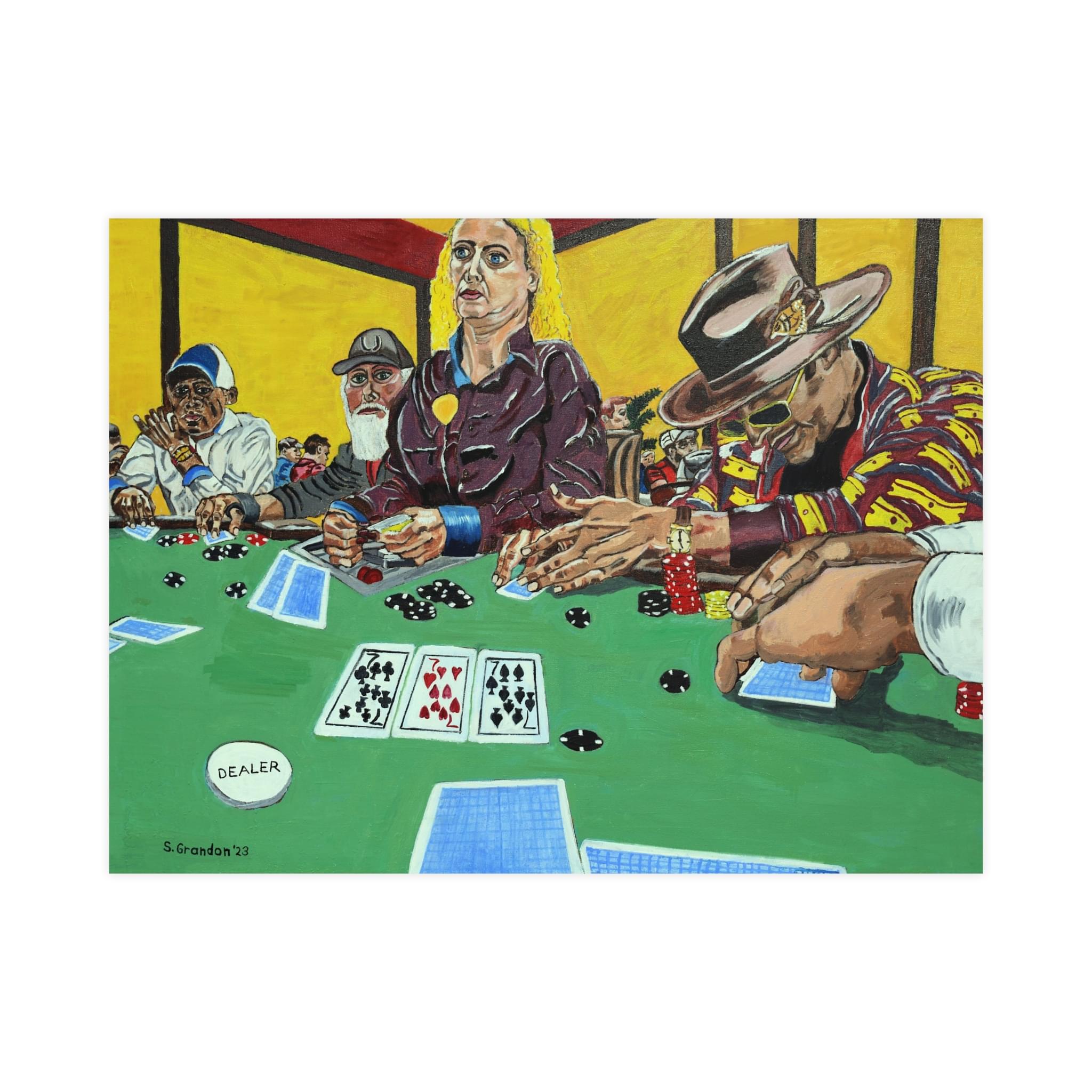 Poker Night Matte Poster — Casino Table Art Print (Vertical & Horizontal)