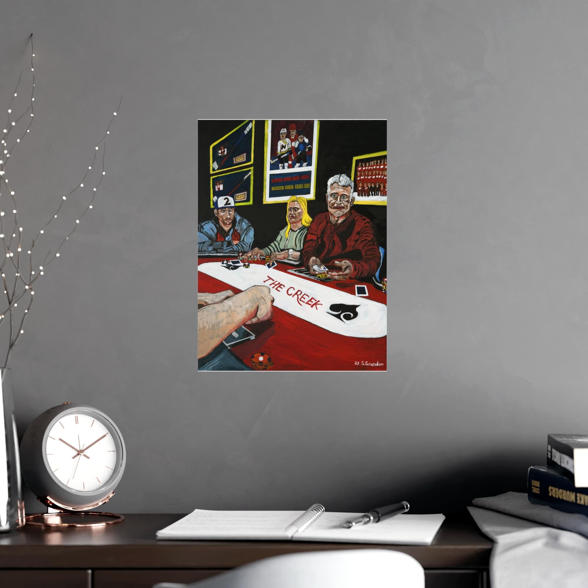 Poker Night Matte Art Poster — "The Creek" Vertical Print - Image 6
