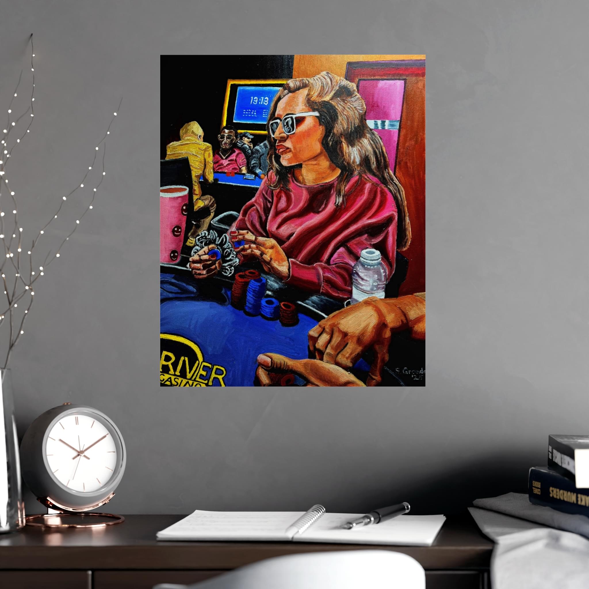 Poker Night Woman — Matte Art Poster (Stanley Grandon) - Image 5