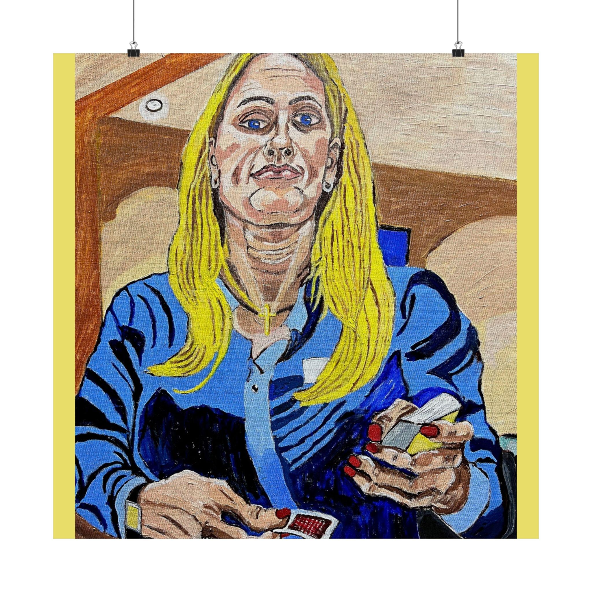 "The Dealer's Tell" Poker Art Poster – Premium Giclée Matte Print by Stanley Grandon | Archival Museum-Grade Casino Wall Decor