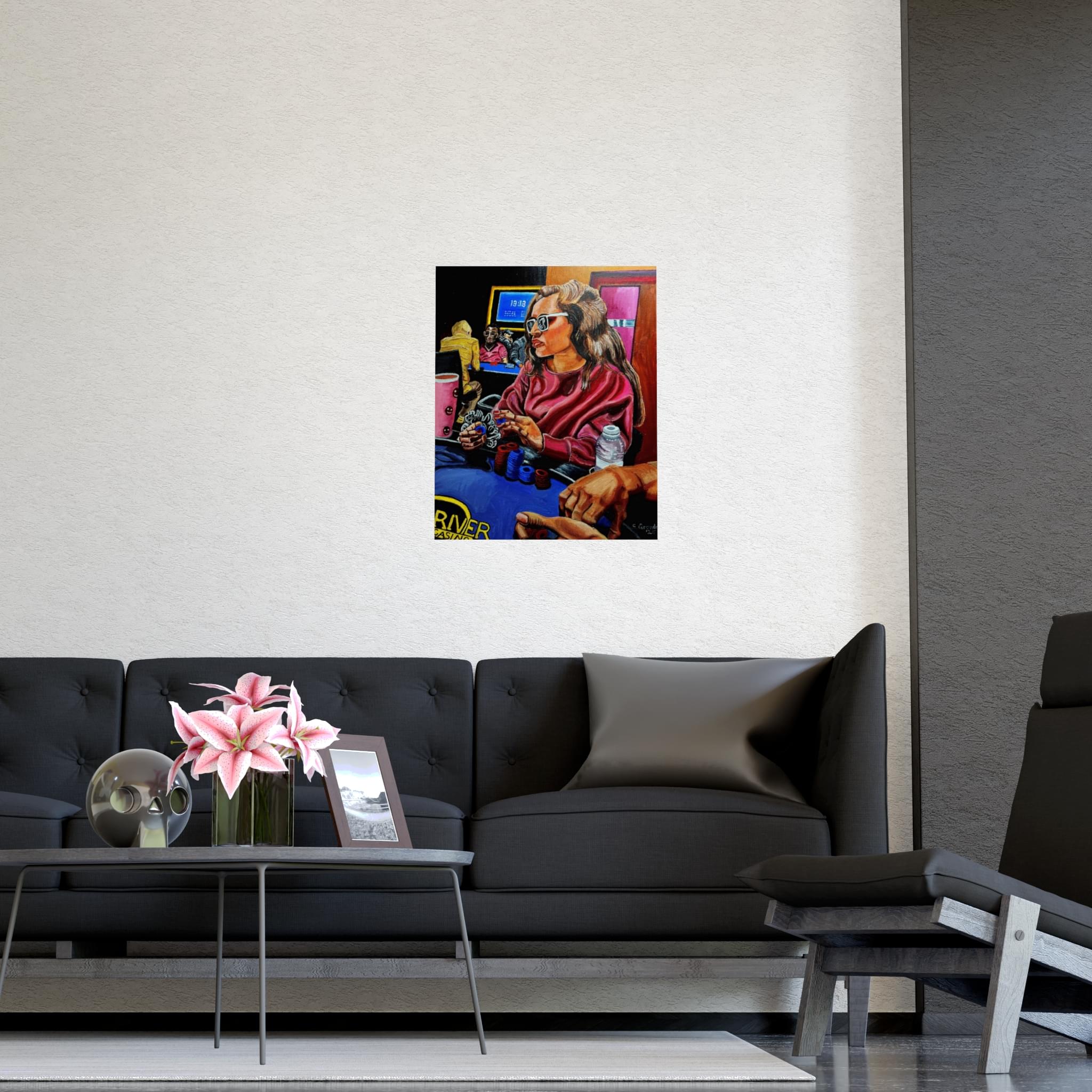 Poker Night Woman — Matte Art Poster (Stanley Grandon) - Image 6