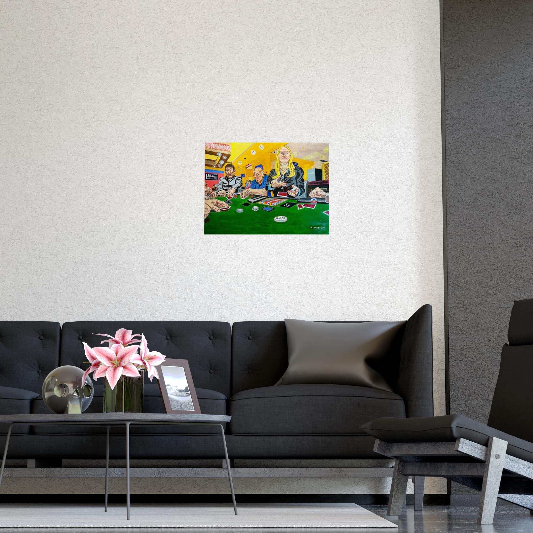 Casino Poker Table Matte Poster — Vibrant Gambling Scene Wall Art - Image 5